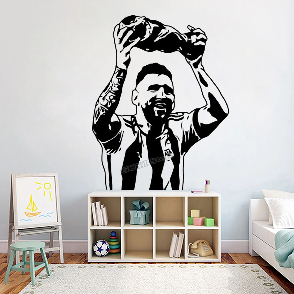 Messi adesivo de parede decalq - Sports Equipment Poster avaliação e preço