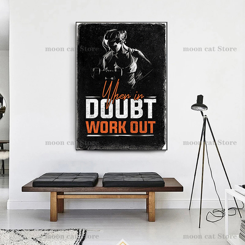 Fitness esportes poster halter - Sports Equipment Poster avaliação e preço